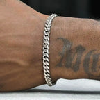Stainless Steel Men's Bracelet Hip Hop Cuban Chain Titanium Steel Bracelet Simple Jewelry Fashion Hand Jewelry