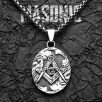 Masonic Pendant Necklace — Stainless Steel