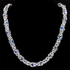 Trendy Byzantine Link Chain for Men Boys Stainless Steel Silver Color Think Necklace Biker Male Party Gift Jewelry