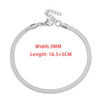 Rope Chain Bracelet 3-4mm — Stainless Steel