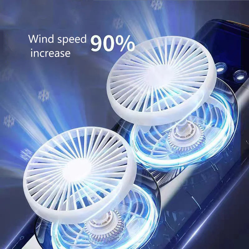 Summer Cool Double-Blade Spray Fan USB Desktop Air Conditioning Fan Office Portable Water-Cooled Mute Spray Fan