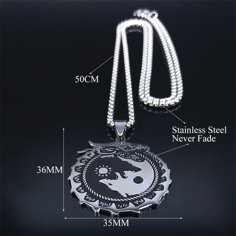 Dragon Stainless Steel Pendant Necklace