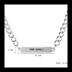 Minimal Bar Pendant Necklace — Stainless