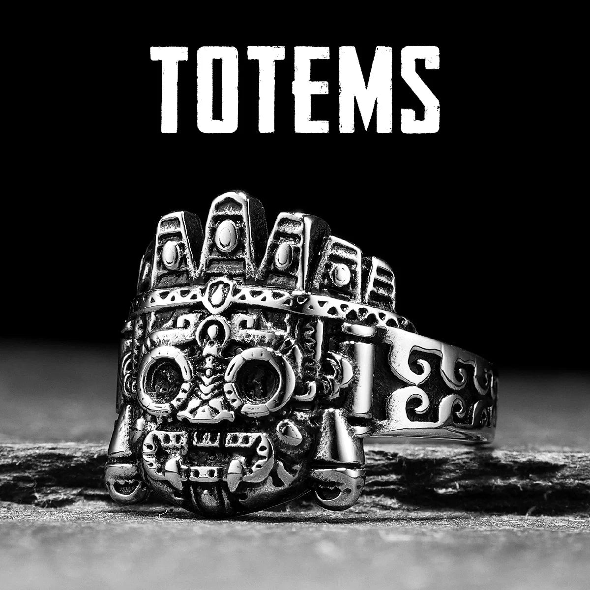 Totem Skull Ring — Stainless Steel