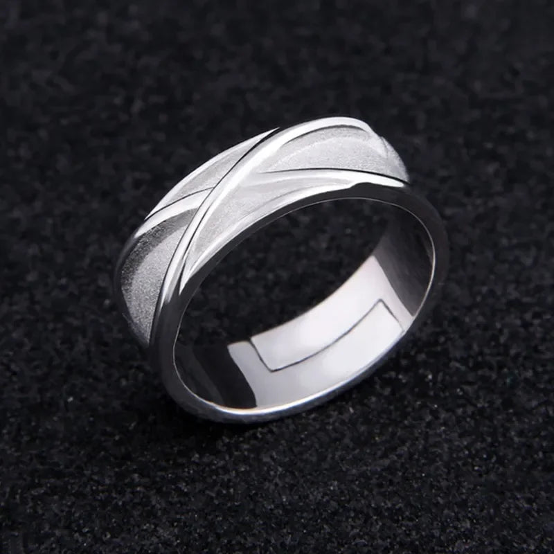 Anime Super Z Goku Black Ring Adjustable 925 Pure Silver Time Finger Ring For Women Men Cosplay Jewelry Rings Accessory