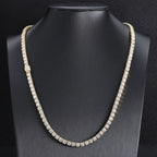 Tennis Chain Necklace Stainless Steel 5MM Cluster