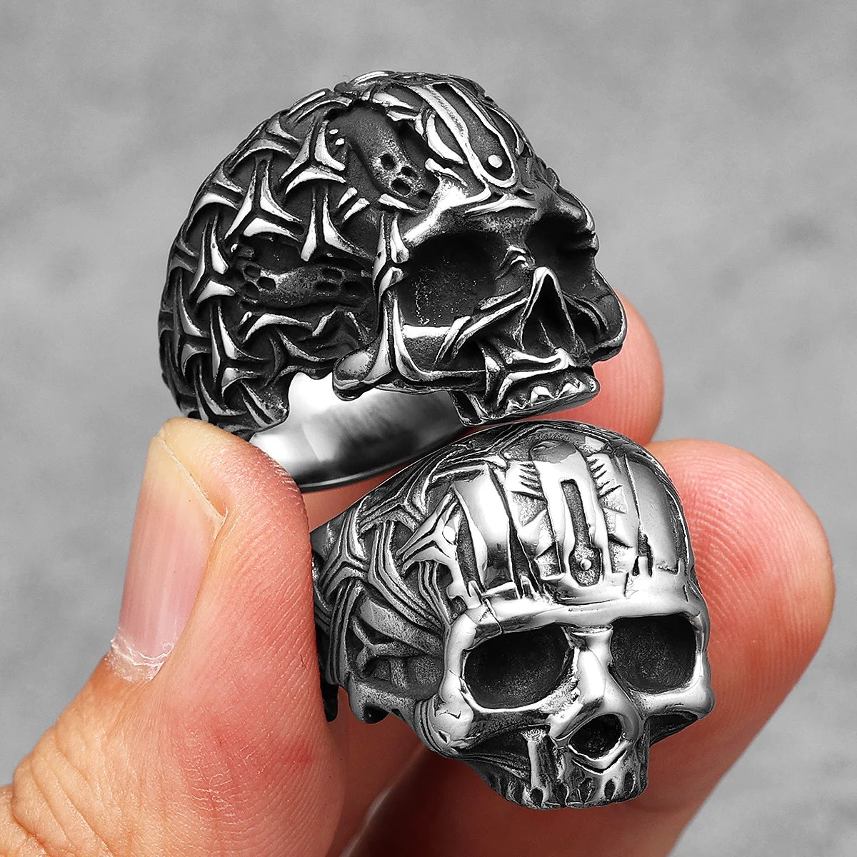 Skull Ring Black — Stainless Steel