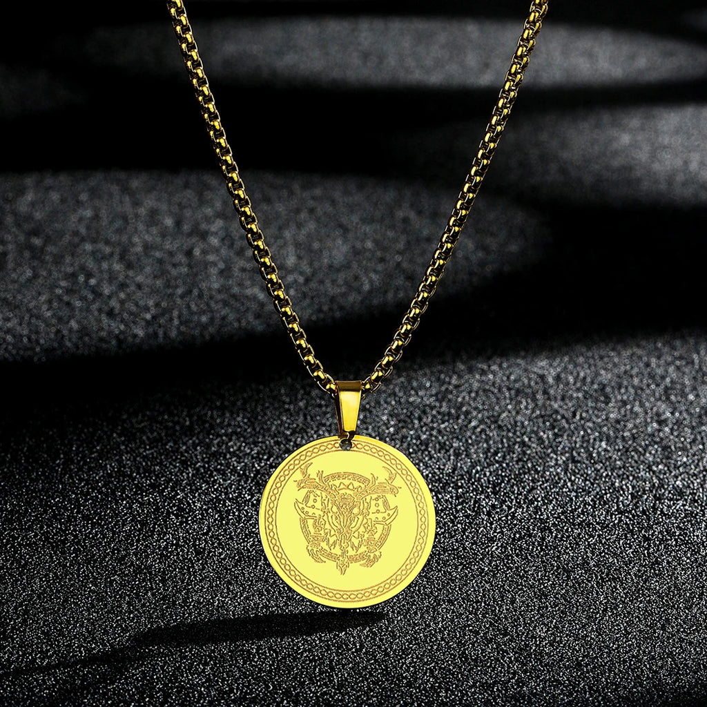 CHENGXUN Dainty Chef Knife Pendant Necklace for Women Men Steel Knife Charm Neck Chain Male Talisman Amulet Protection Jewelry
