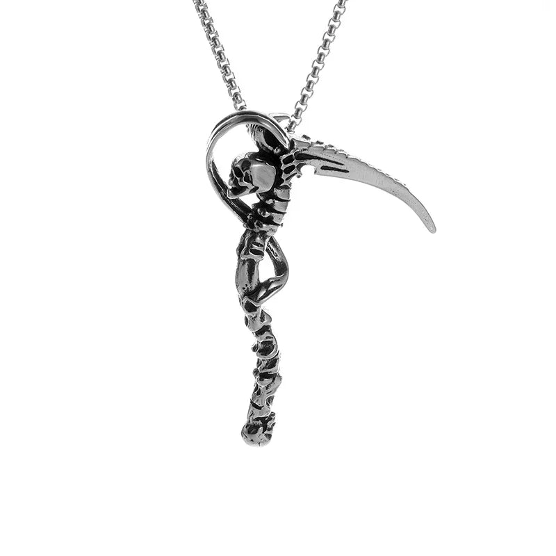 Cat Wings Animal Pendant Necklace — Silver