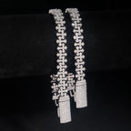 925 Silver Cross Chain Necklace Moissanite VVS
