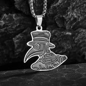 Plague Doctor Pendant Necklace — Stainless Steel