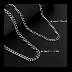 Plain Chain Necklace — Stainless Steel