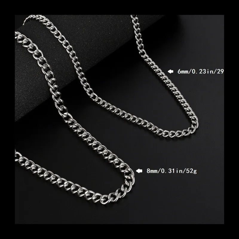 Plain Chain Necklace — Stainless Steel