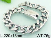 Men Bracelet for Man Stainless Steel Minimalism 13MM Curb Link Chain Men's Bracelets On Hand Bands Jewellery