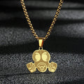 Todorova Stainless Steel Gas Mask Pendant Necklace For Women Men Punk Viking Medallion Neck Chain Charm Trendy Jewelry Gift