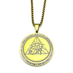 Horus Eye Gold Pendant Ancient Egyptian Symbol
