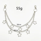 Crescent Geometric Pants Chain — Metal Bag Chain, Men & Women