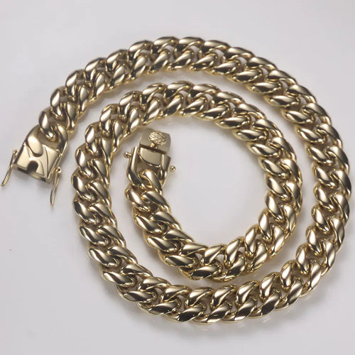 12MM Cuban Gold Necklace