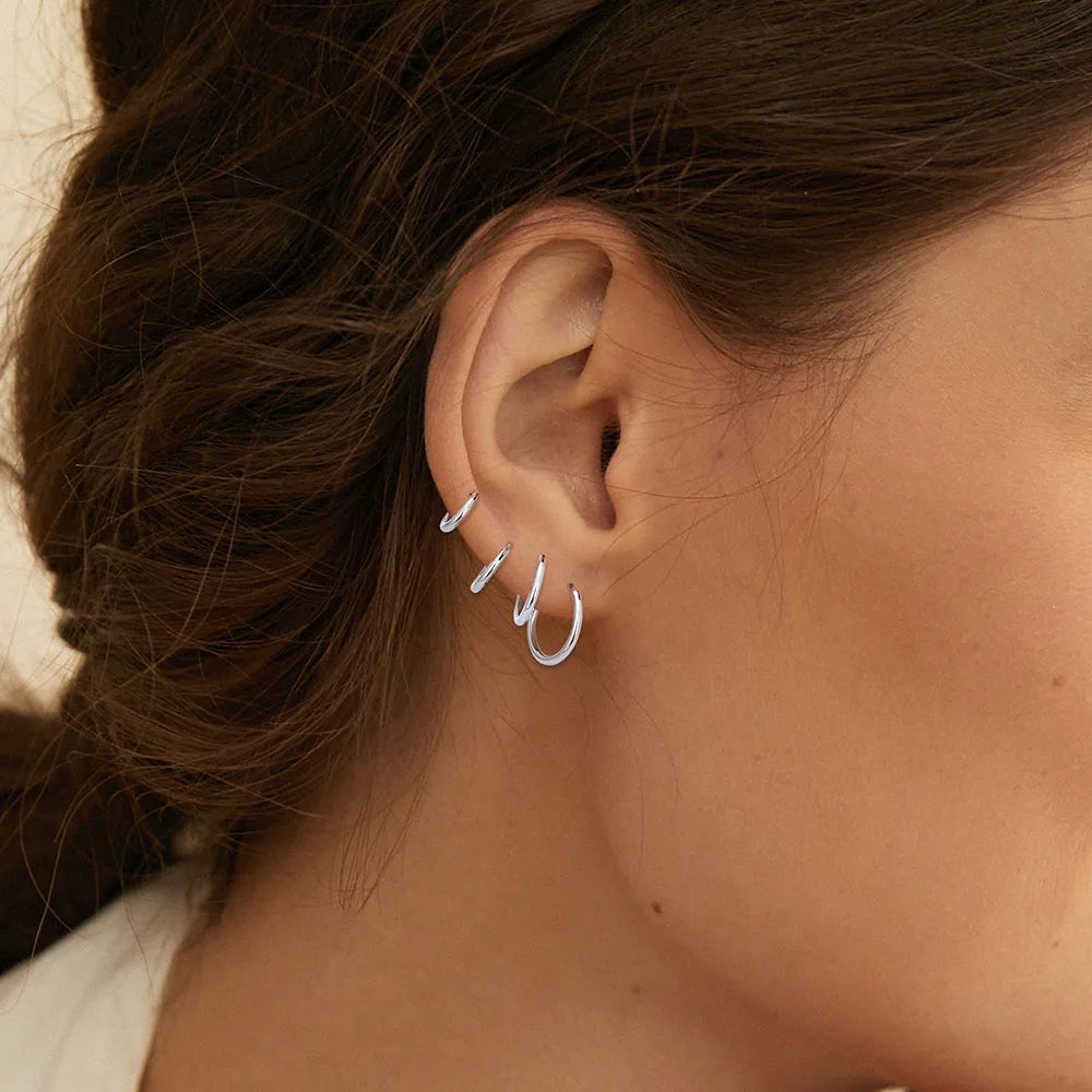G23 Titanium Open Circle Earrings Cool Air Personality Open Men's And Women's Fashion Tragus Piercing Jewelry Simple Earrings
