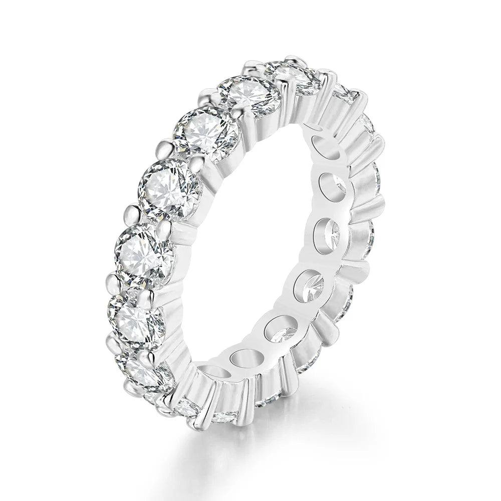 Iced Out Cuban Tennis Ring — Stainless