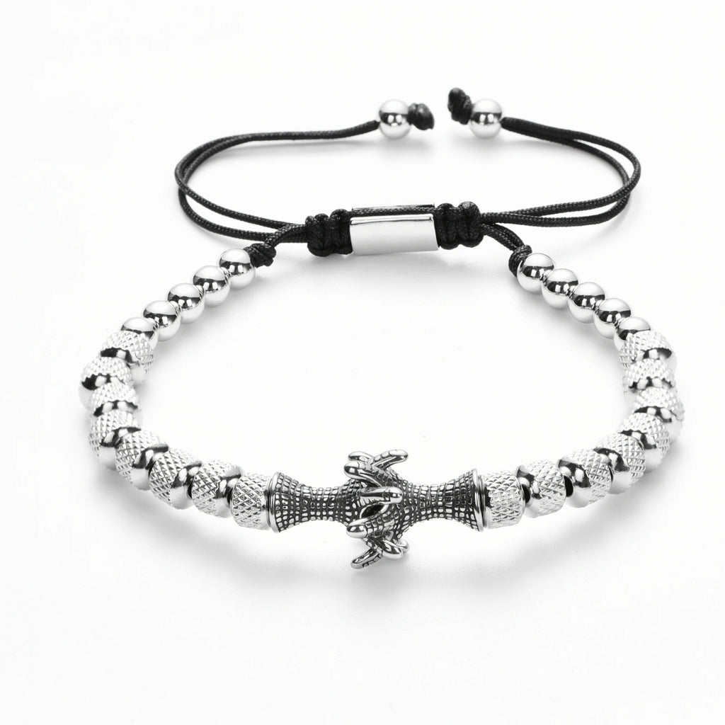 Luxury Crown Men Bracelet 316L Stainless Steel Bracelet Banlge Titanium Steel Gold Color Bracelet Adjust Size Men
