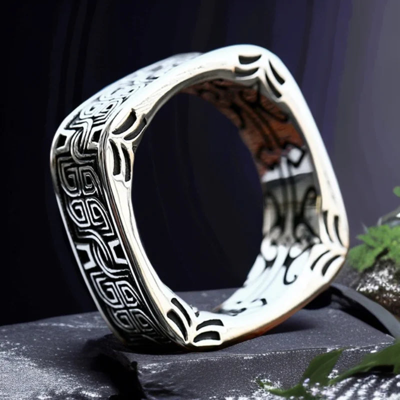 New Norse Viking Celtics Knot Rings for Men Women Fashion Simple Vintage Totem Biker Ring Stainless Steel Jewelry