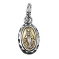Virgin Mary Silver Pendant Necklace