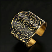 Seal of Solomon Amulet Ring — Stainless Steel
