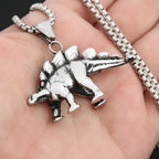 Dinosaur Pendant — Stainless Steel