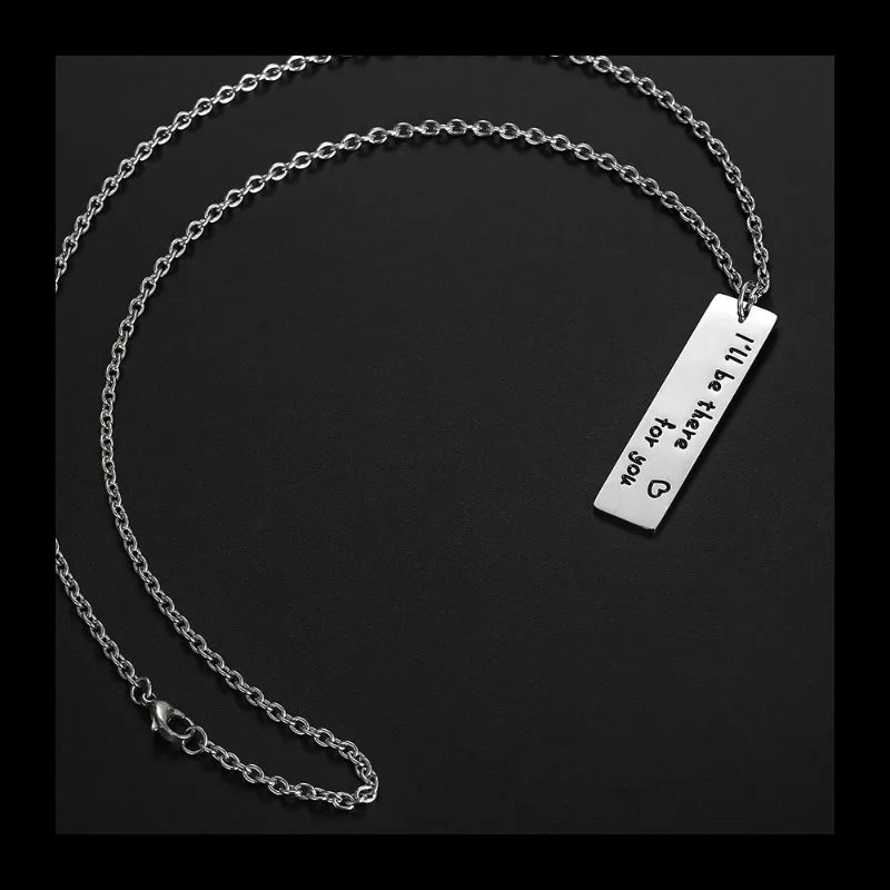 Geometric Pendant Sweater Chain — Stainless