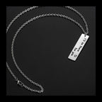 Geometric Pendant Sweater Chain — Stainless