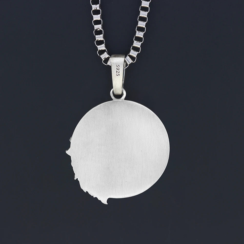 Wolf Forest Pendant — Stainless Steel