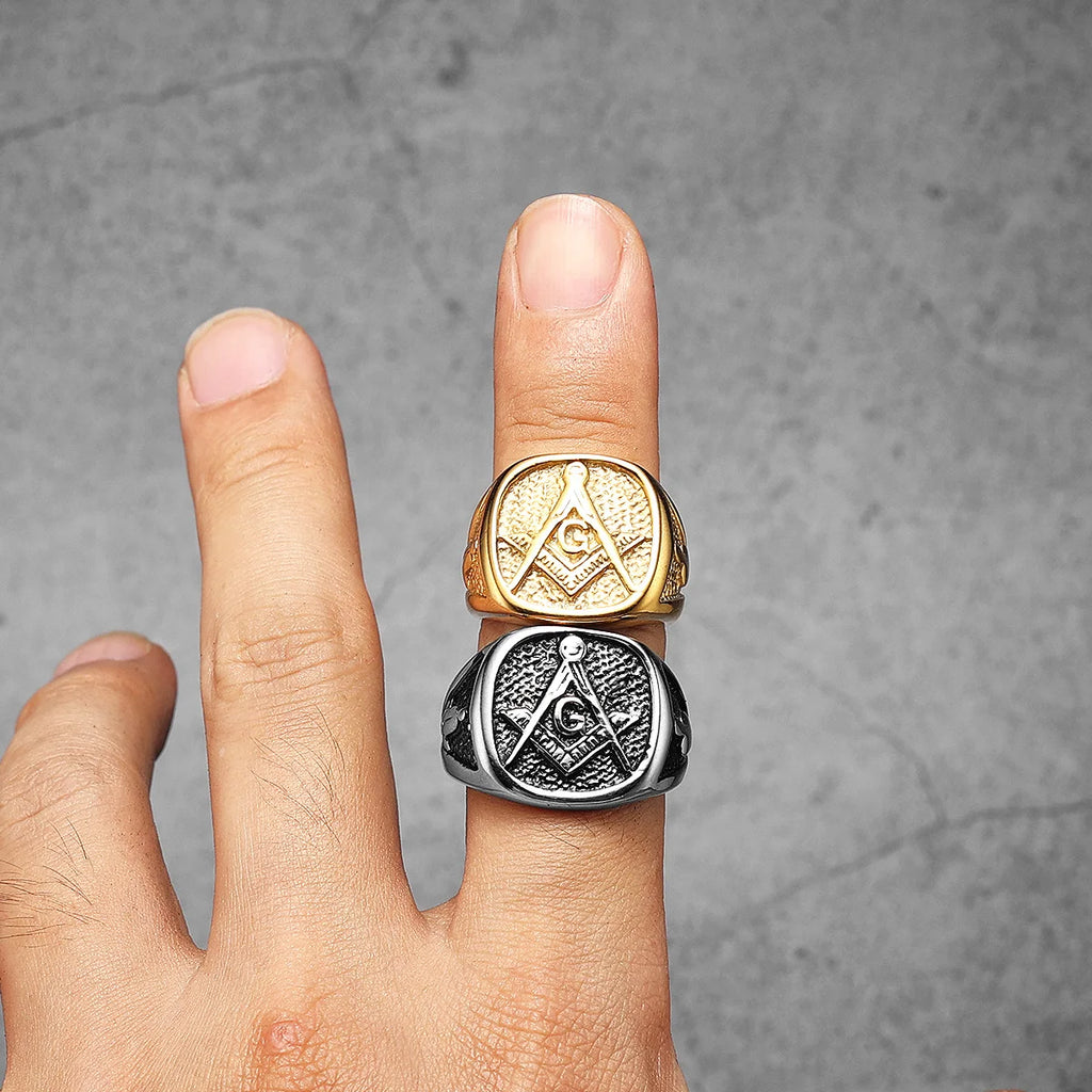 Masonic Ring — Stainless Steel
