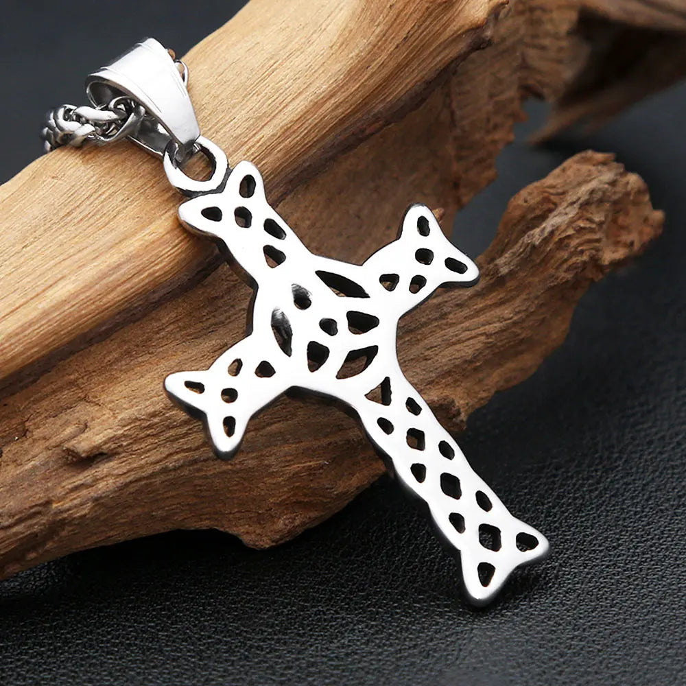 Viking Celtic Stainless Steel Pendant Necklace