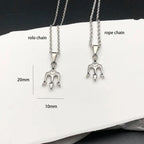 Greek Poseidon Trident Pendant Necklace — Stainless Steel