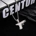 Pistol Steel Pendant Retro