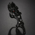Gothic Punk Dragon Eagle Skull Joint Knuckle Full Finger Claw Ring Unisex Cool Heavy Rock Party Club Charm Knuckle