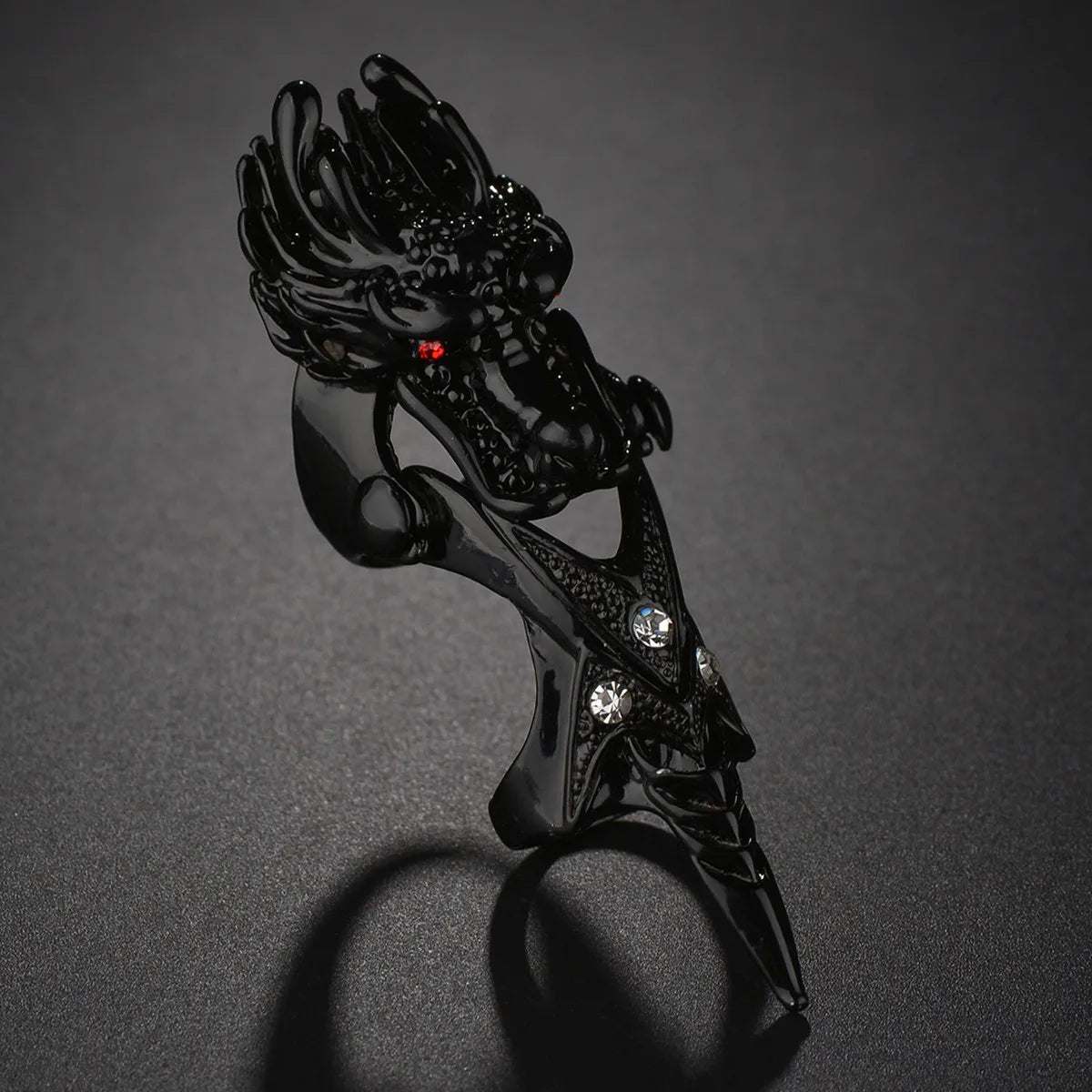 Gothic Punk Dragon Eagle Skull Joint Knuckle Full Finger Claw Ring Unisex Cool Heavy Rock Party Club Charm Knuckle