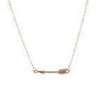 Lucky Love Arrow Charm Pendant Choker Necklace