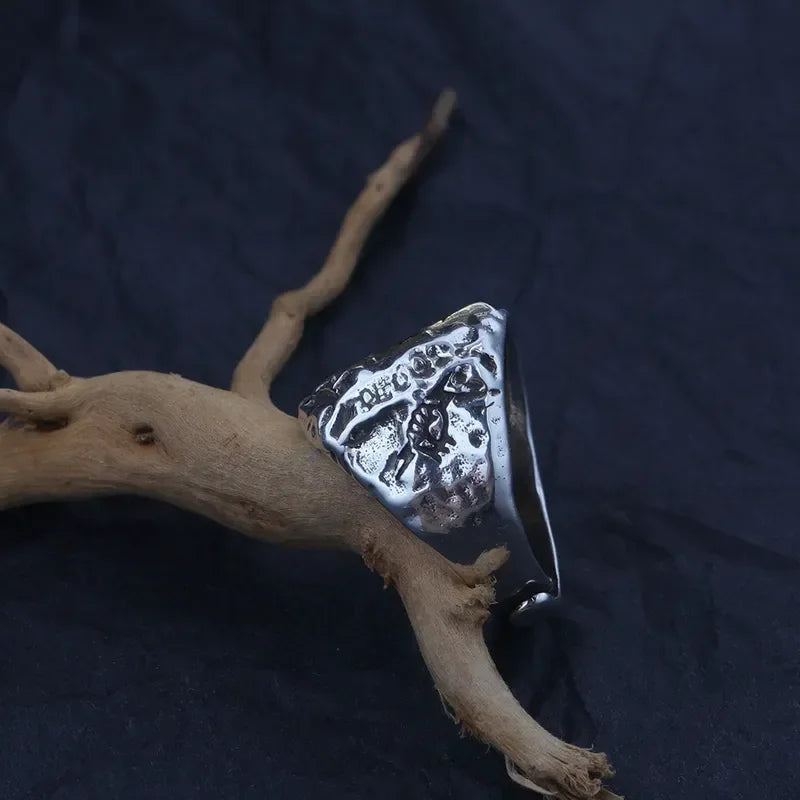 The Wrath of Zeus Lightning Ring Men Frigid Wind Imitation Thai Silver Index Finger Ring Fashion Versatile Creative