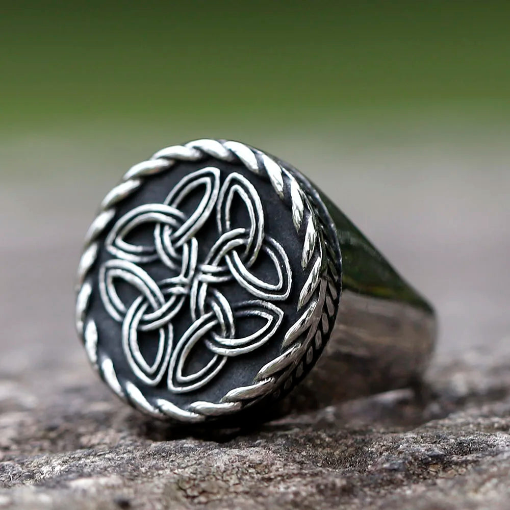 2023 NEW Men's 316L stainless steel rings Viking Celtic Knot Ring Amulet Vintage Scandinavn Jewelry Gifts free shipping
