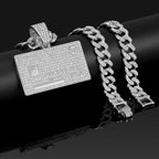 Men's Hip Hop Credit VISA Card Pendants With 13mm Miami Cuban Chain Iced Out Bling Bank Card Necklaces Fashion Jewelry for Woman