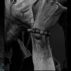 Block Volcanic Lava Stone Bracelet Men Black Classic Matte Obisidian Labradorite Bead Jewelry Women Birthday Gift for