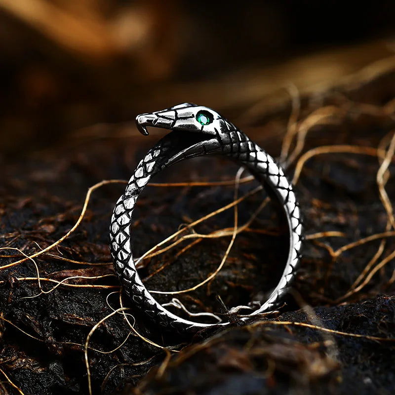 Beier 316L Stainless steel Animal Unique Cools snake men and women ring fashion high quality gift BR8-703