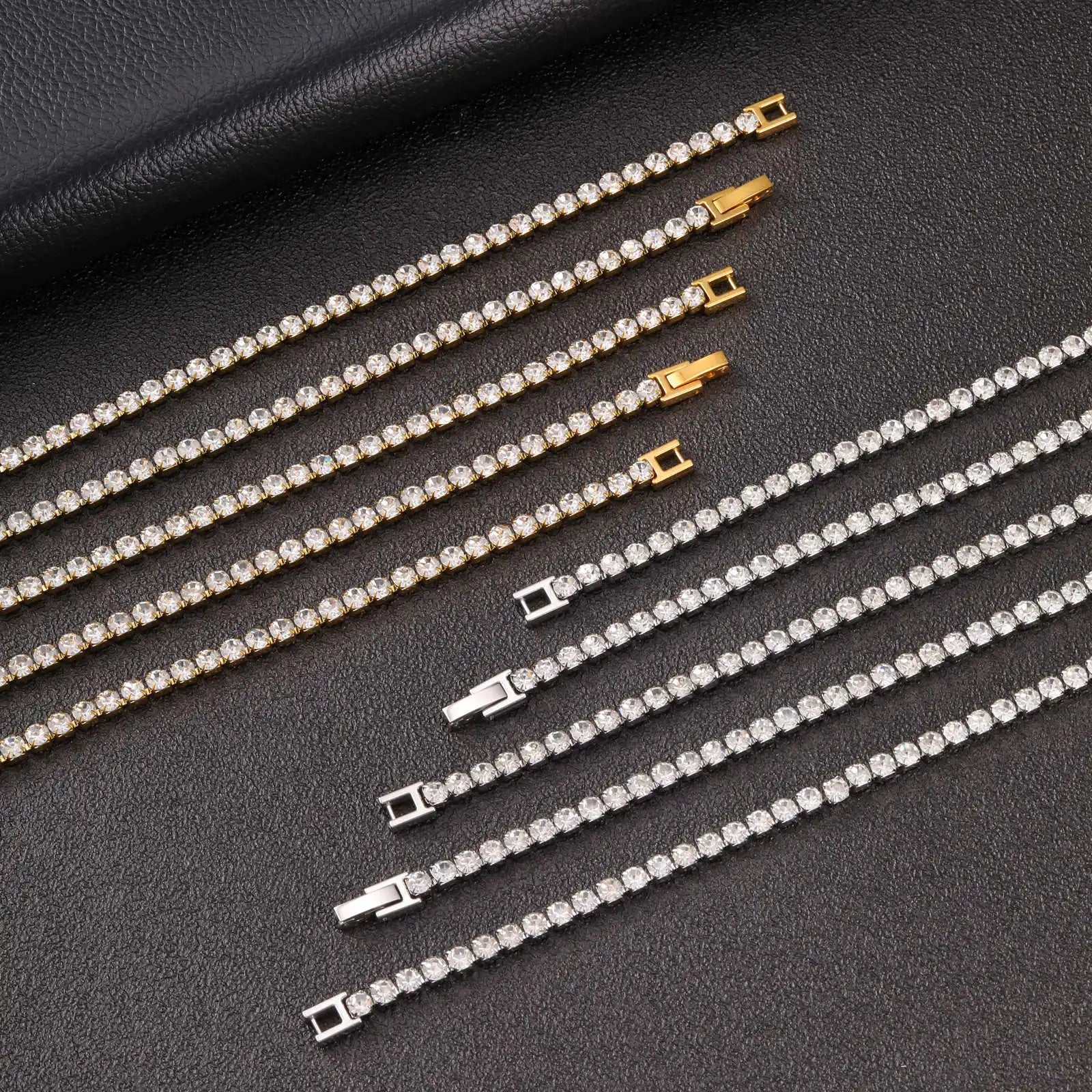 Iced Out Tennis Chain 4mm — Stainless