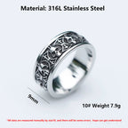 Ares Gods of War Skull Ring — Stainless Steel