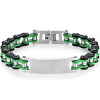 12MM Motorcycle Bike Chain Bracelet for Men Stainless Steel Bicycle Link Design Men's ID Bracelets Punk Rock Jewelry 10