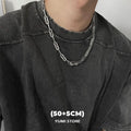 Textured Wrapped Choker Necklace — Stainless Steel