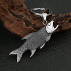 Fish Keychain — Silver Stainless