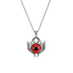 Antique Evil Eye Pendant Necklace For Women Men Creative Punk Hollow Star Colorful Eyeball Connect Choker Chain Jewelry